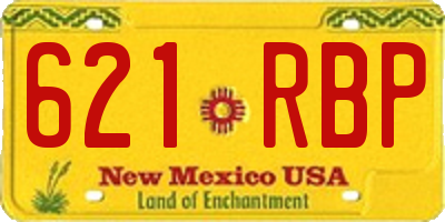 NM license plate 621RBP