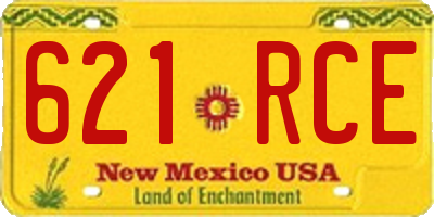 NM license plate 621RCE