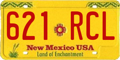 NM license plate 621RCL