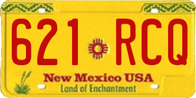NM license plate 621RCQ