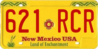 NM license plate 621RCR