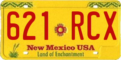 NM license plate 621RCX