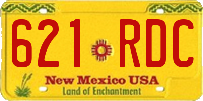 NM license plate 621RDC