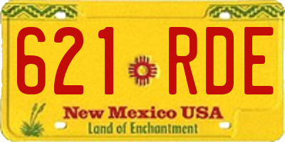 NM license plate 621RDE