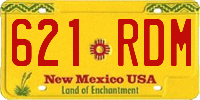 NM license plate 621RDM