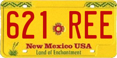 NM license plate 621REE