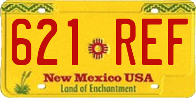 NM license plate 621REF
