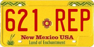 NM license plate 621REP