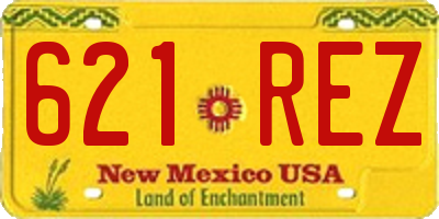 NM license plate 621REZ