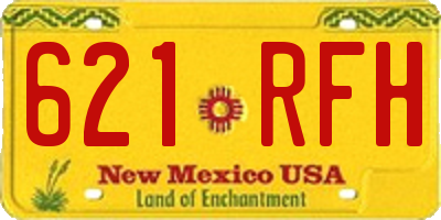 NM license plate 621RFH