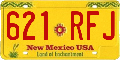 NM license plate 621RFJ