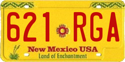 NM license plate 621RGA