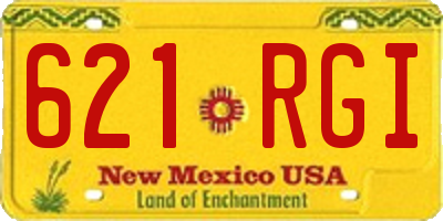 NM license plate 621RGI