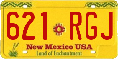 NM license plate 621RGJ