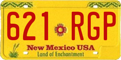 NM license plate 621RGP