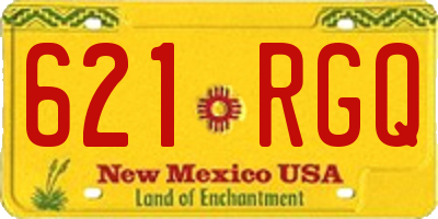 NM license plate 621RGQ