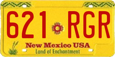 NM license plate 621RGR
