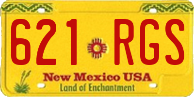 NM license plate 621RGS