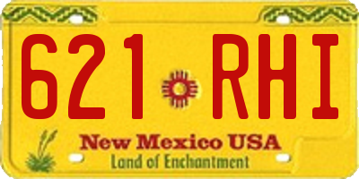NM license plate 621RHI