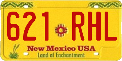 NM license plate 621RHL