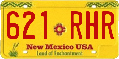 NM license plate 621RHR