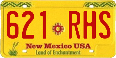 NM license plate 621RHS