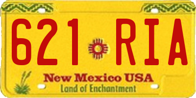 NM license plate 621RIA
