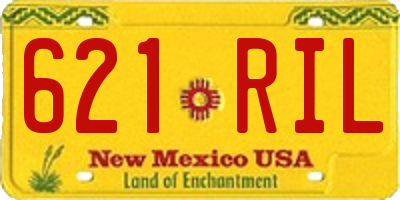 NM license plate 621RIL