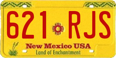 NM license plate 621RJS