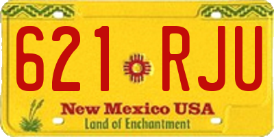 NM license plate 621RJU