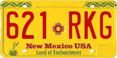 NM license plate 621RKG