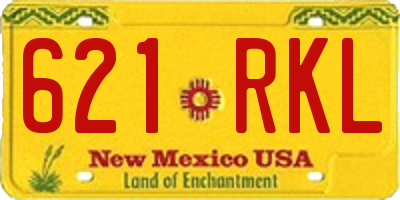 NM license plate 621RKL