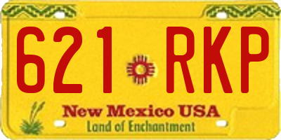 NM license plate 621RKP