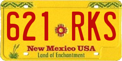 NM license plate 621RKS
