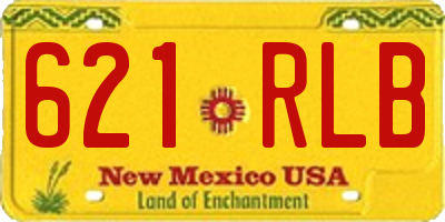 NM license plate 621RLB