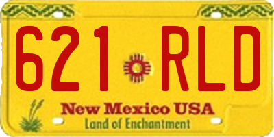 NM license plate 621RLD