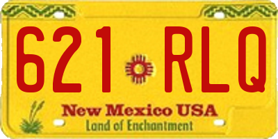 NM license plate 621RLQ