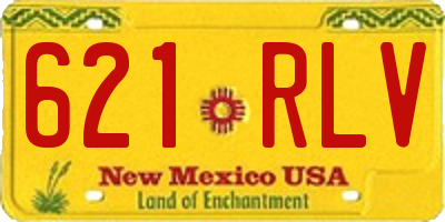 NM license plate 621RLV