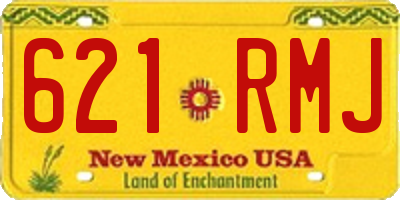 NM license plate 621RMJ
