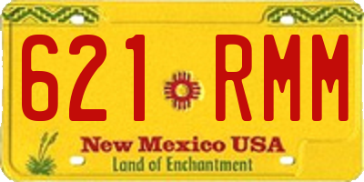 NM license plate 621RMM