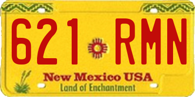 NM license plate 621RMN