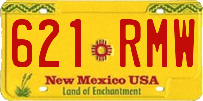 NM license plate 621RMW