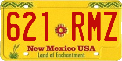 NM license plate 621RMZ