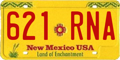 NM license plate 621RNA