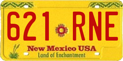 NM license plate 621RNE