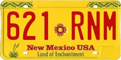 NM license plate 621RNM