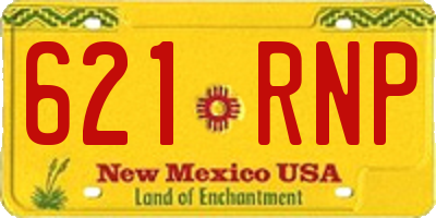 NM license plate 621RNP