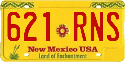 NM license plate 621RNS