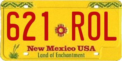 NM license plate 621ROL