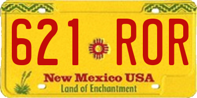NM license plate 621ROR
